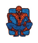 Ecusson Spiderman bleu assis 6,7 x 5,8 cm