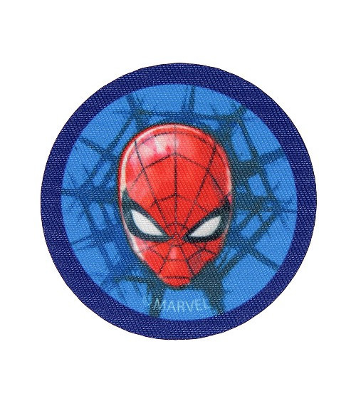 Ecusson Spiderman bleu assis 6,7 x 5,8 cm