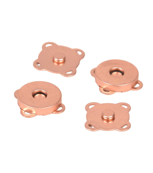 Set mit 2 magnetischen Nähverschlüssen aus Bronze