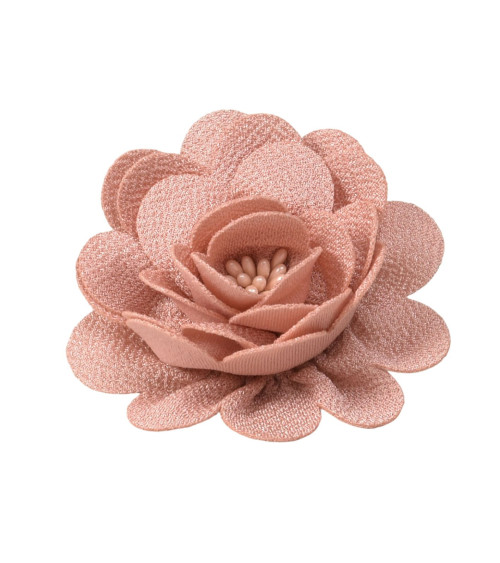 8.5cm pink flower brooch