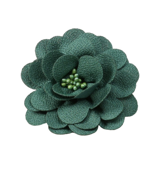 8.5cm green flower brooch