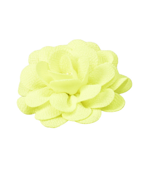 8.5cm fluorescent yellow flower brooch