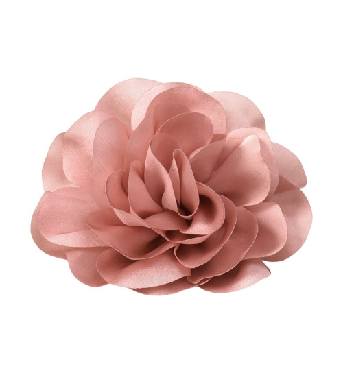 Broche de flores 11cm rosa viejo