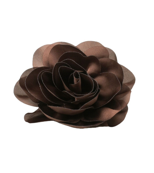 11cm brown flower brooch