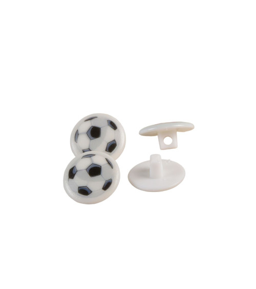 Set di 6 bottoni per coda da calcio per bambini 15 mm