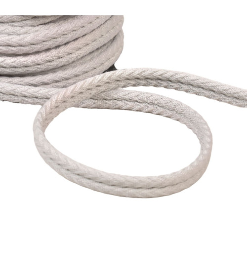 20m reel double herringbone cord 10mm light gray