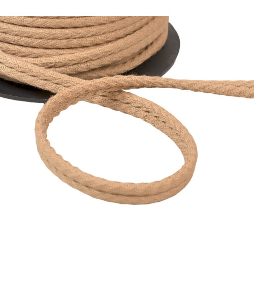 20m reel double herringbone cord 10mm beige