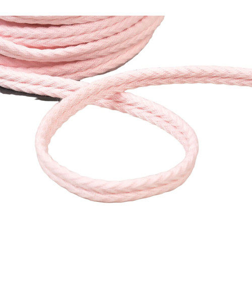 Bobina de 20m de cordón doble espiga 10mm rosa claro