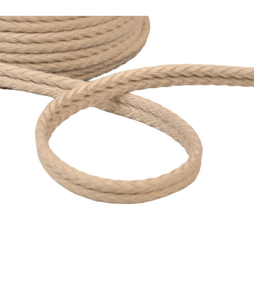 Double herringbone cord 10mm linen by the meter