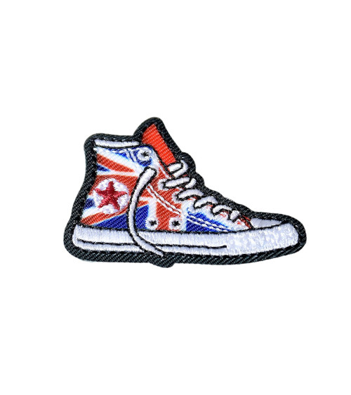 Iron-on badge for UK flag sneakers 4.3cm x 3.1cm