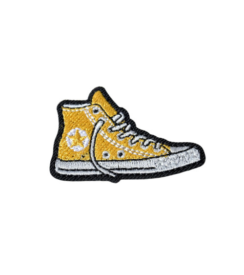 Iron-on badge for yellow sneakers 4.3cm x 3.1cm