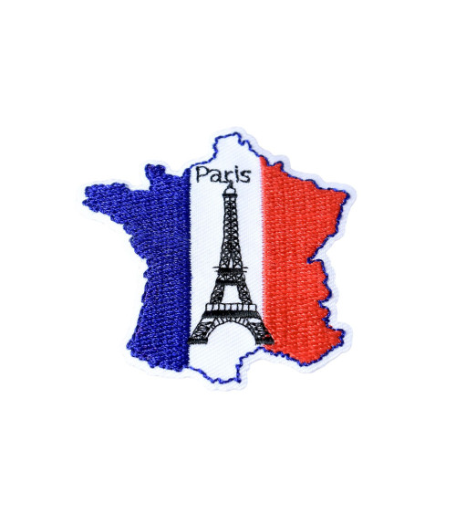 France iron-on patch France 5.3cm x 5.4cm