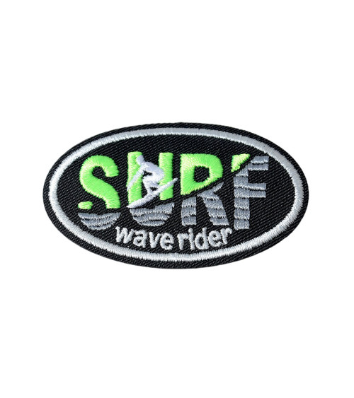 Surf sport iron-on badge 3.8cm x 6cm