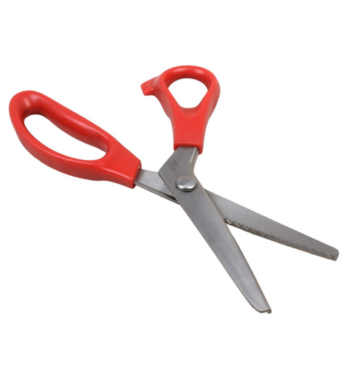 Left-handed pinking scissors red 23cm