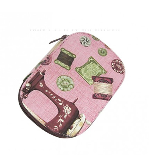 Sewing bag 16x12cm sewing machine burgundy