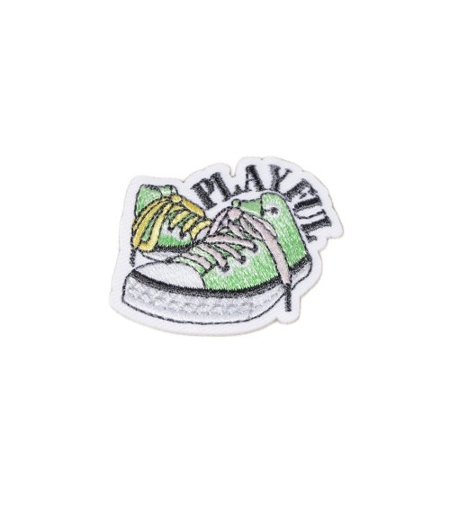 Set of 3 playful swag iron-on patches 6cm x 4.5cm