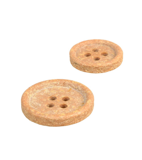 Antelope beige rice husk button