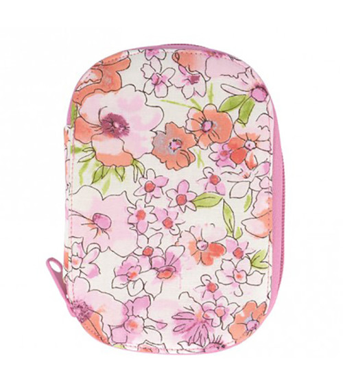 Custodia da cucito 16x12 cm liberty vintage rosa