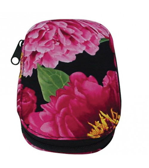 Custodia da cucito 16x12 cm peonie 3D