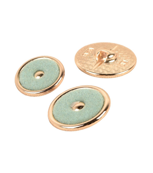 Willow green colored round buttons