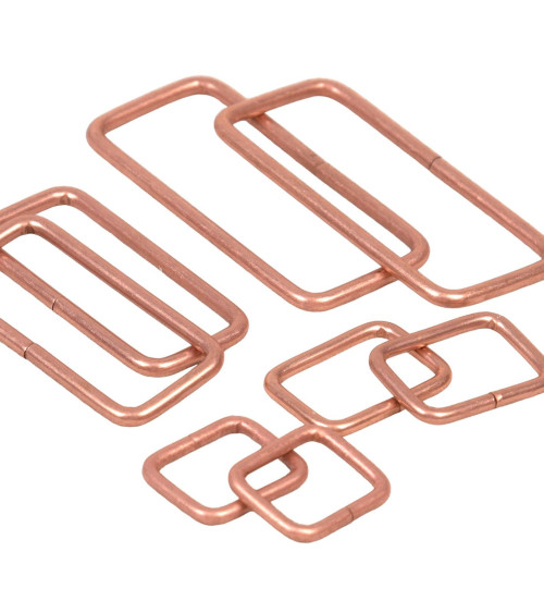 Set of 2 50mm metal loops for bronze bag