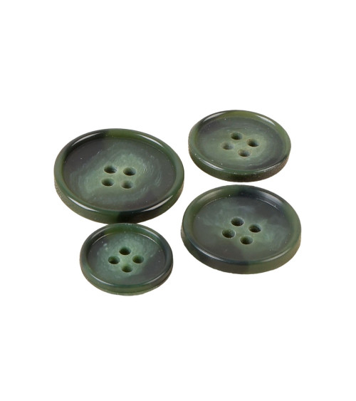 Set of 6 pine green suit buttons