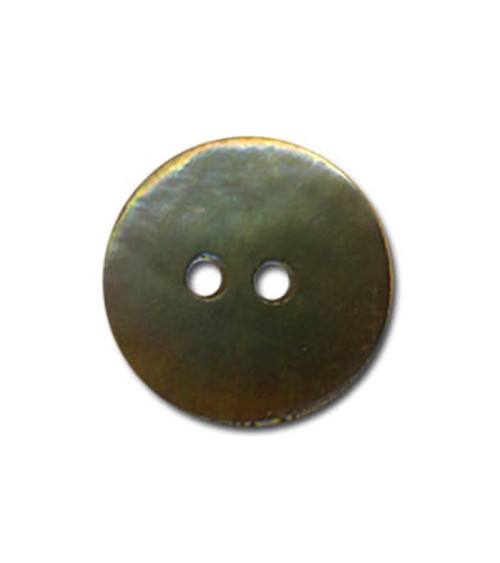 Set of 3 mother-of-pearl buttons in khaki color