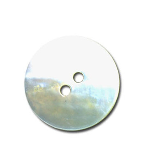 Set of 3 natural Akoya buttons in white mother-of-pearl