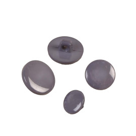 Lot de 3 boutons à queue nylon recylé gris foncé