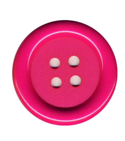 Set of 3 Fuchsia Clown buttons 38mm