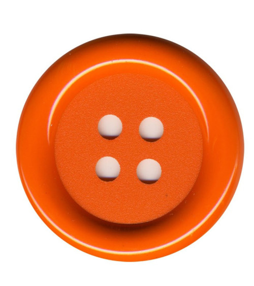 Set mit 3 Clown-Knöpfen, orange Farbe, 38 mm