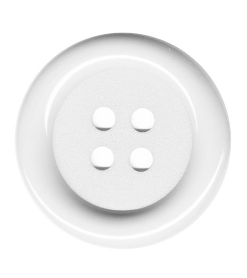 Set of 3 Clown buttons, White color, 38mm