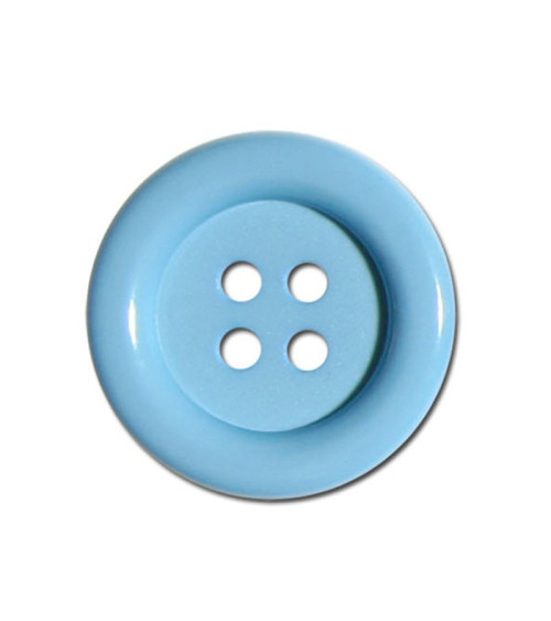 Set of 3 clown buttons in baby blue color 38mm