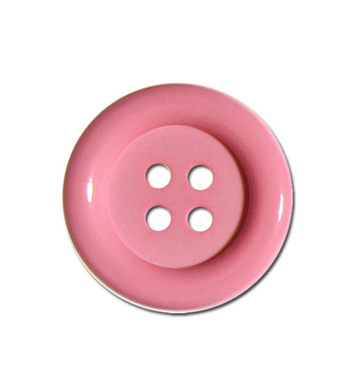 Set di 3 bottoni Clown in colore rosa baby 38 mm