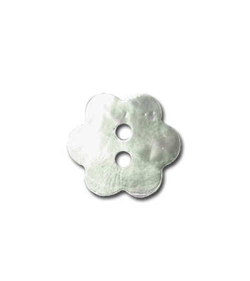 Set of 3 Mother-of-pearl Flower-shaped buttons 13mm