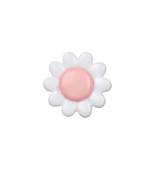 Set of 3 daisy buttons 15mm Baby Pink