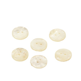 Lot de 3 boutons imitation pierre ivoire 15mm