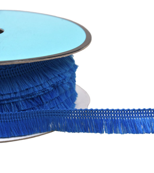 Small 13mm royal blue fringe per meter