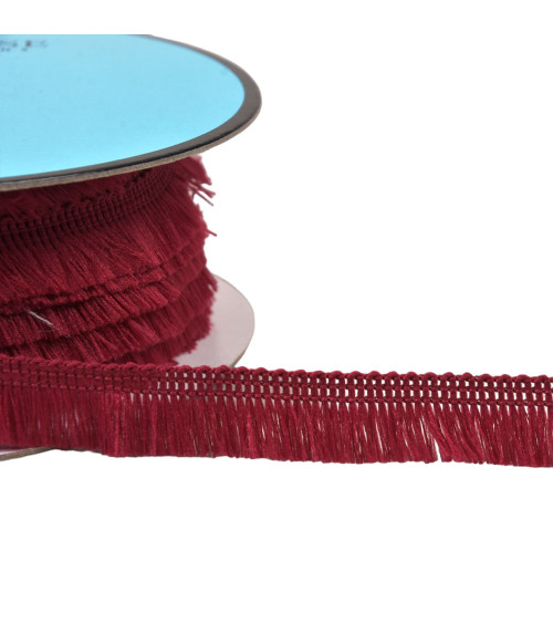 Small 13mm plum fringe per meter