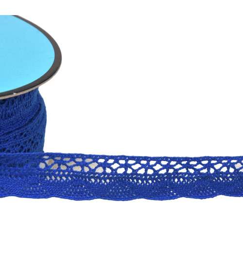 19mm royal blue fan lace by the meter