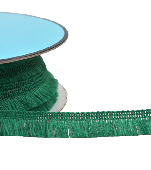 Spool 25m small fringe 13mm dark green