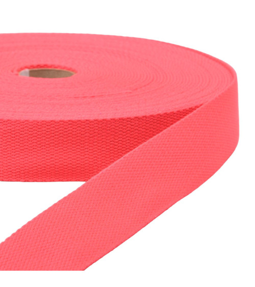 20m reel of neon pink strap