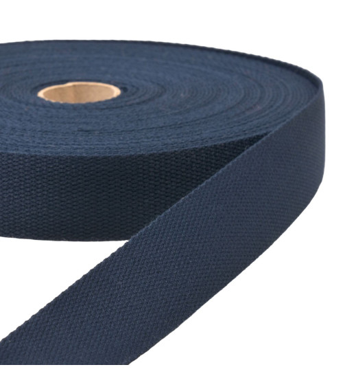 20m spool of navy blue strap