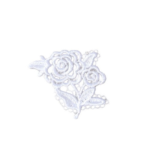 Lace flower iron-on patch 3.6cm x 3.4cm