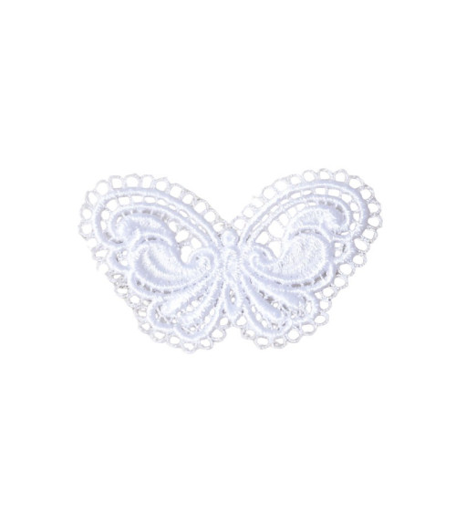 Butterfly lace iron-on patch 3.6cm x 3.4cm