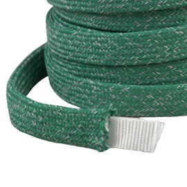 Tresse chinée pour anses de sacs 16mm vert kaki
