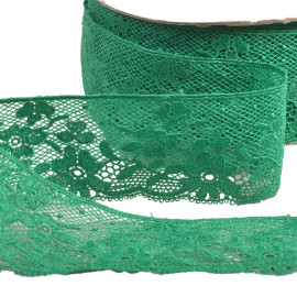 Fiore in pizzo 50mm verde kaki