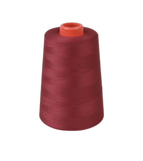 Polyester thread cone 5000 yards/4572 meters high quality red