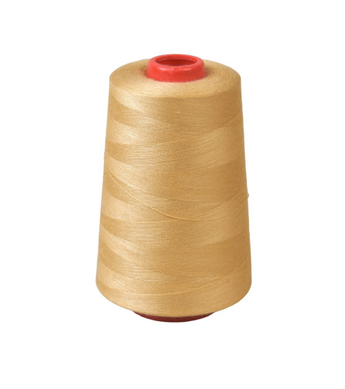 Polyester-Fadenkegel, 5000 Yards/4572 Meter, hochwertige Beige