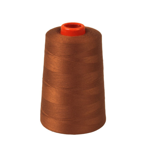 Polyester thread cone 5000 yards/4572 meters high quality copper plated